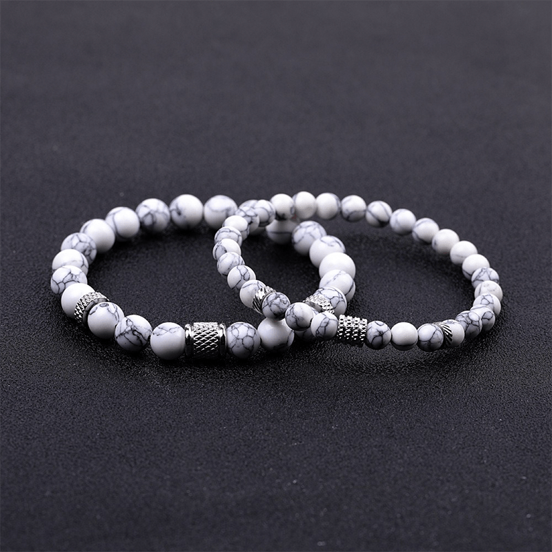 White Turquoise Bracelet - Buddha Nature